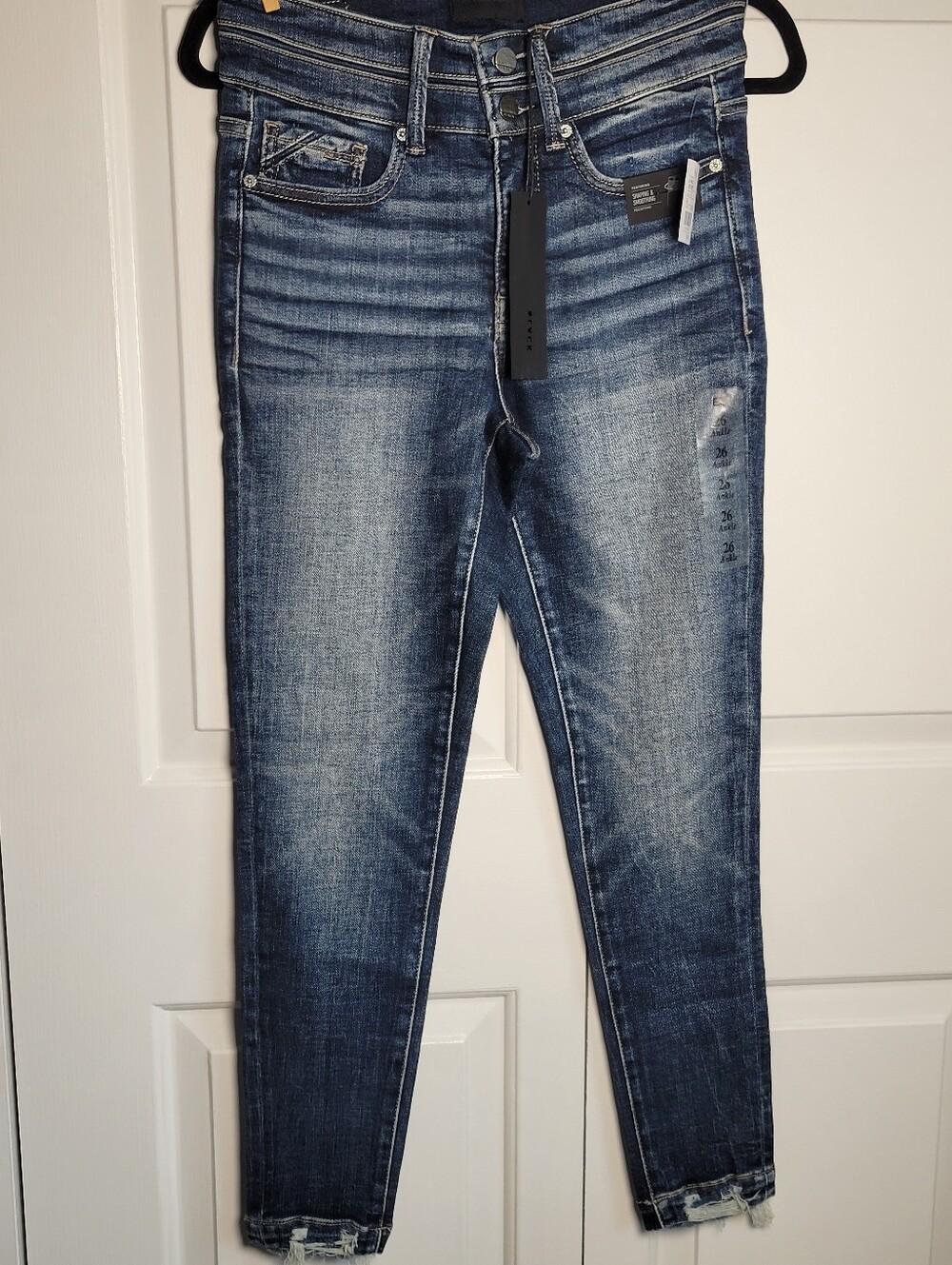 NWT Womens Buckle Black No 75 High Rise Skinny Ankle Jeans